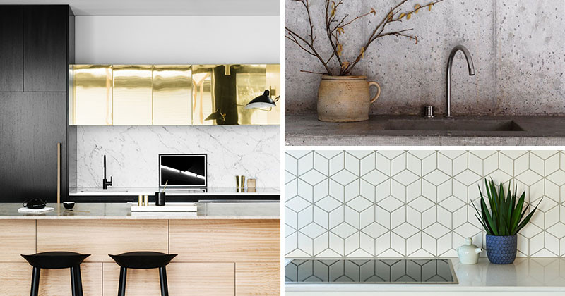 We've put together a short list of 9 different materials that you can install as a kitchen backsplash. Whether you want to glam it up, or add a touch of nature, here are some ideas to get you started.
#KitchenBacksplash #KitchenDesign #BacksplashIDeas