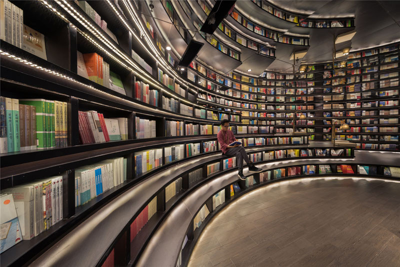 Zhongshuge Bookstore in Hangzhou, designed by XL-MUSE