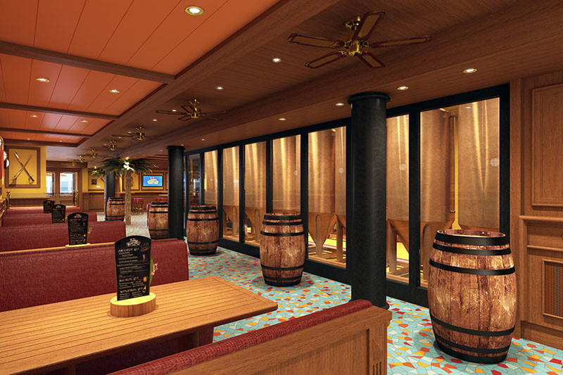 20 Of The Craziest Things You'll Find On Cruise Ships! // Drink a beer that was brewed right on the ship. Carnival's newest ship, Vista, has an onboard brewery where they make their very own beer.