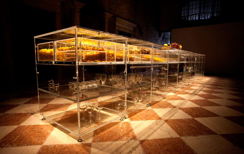 The Infinity Kitchen, a fully transparent kitchen, designed by MVRDV