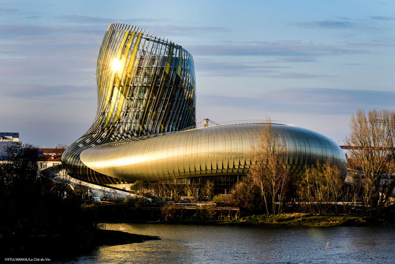 "La Cite du Vin", or "the City of Wine", is a mix between a theme park and a museum all about WINE opening June 1, in Bordeaux, France, the wine capital of the world.