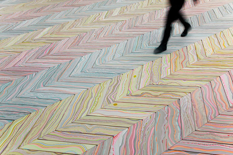 See How These Colorful Marbled Floors Are Made