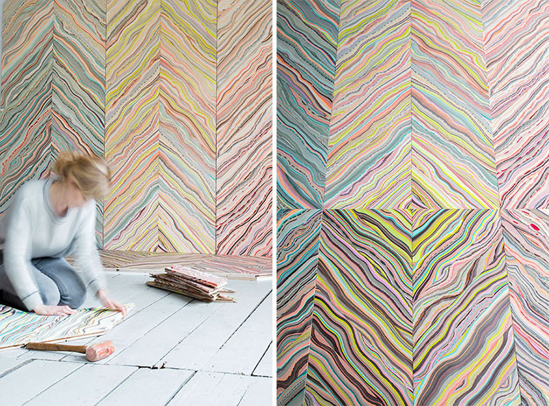 See How These Colorful Marbled Floors Are Made