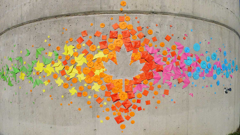 This Urban Artist Creates Rainbow Colored Art Around The World