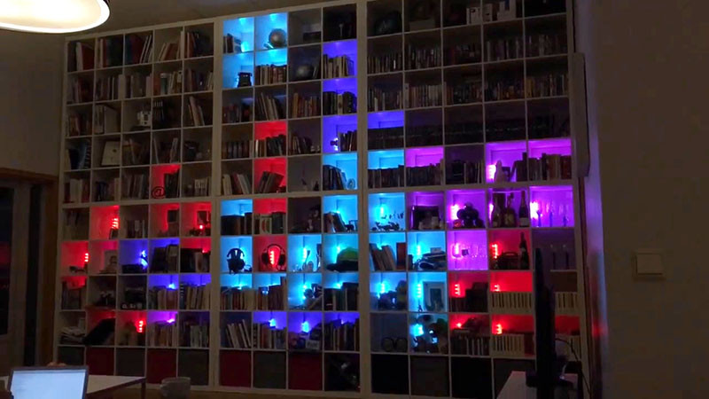 Gamer Alert! This Bookshelf Has Been Programmed To Play Tetris