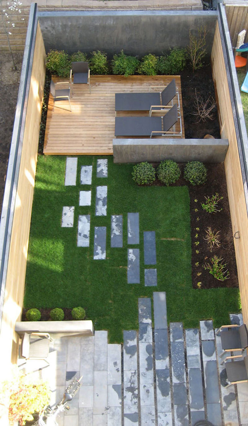 16 Inspirational Backyard Landscape Designs As Seen From Above