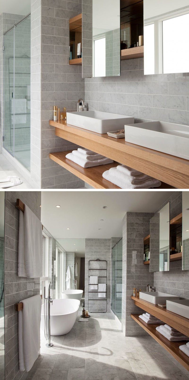 15 Examples Of Bathroom Vanities That Have Open Shelving