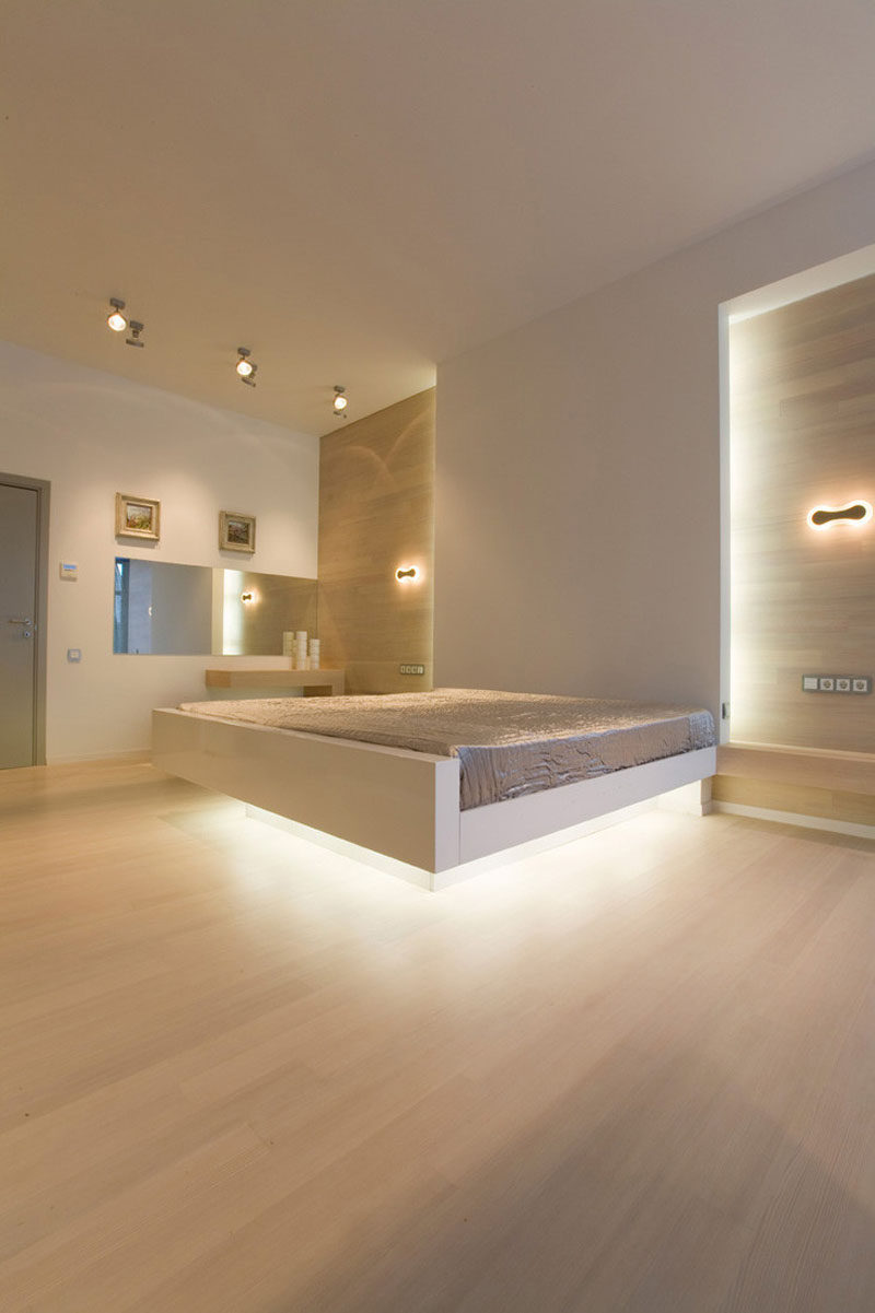 9 Examples Of Beds With Hidden Lighting Underneath