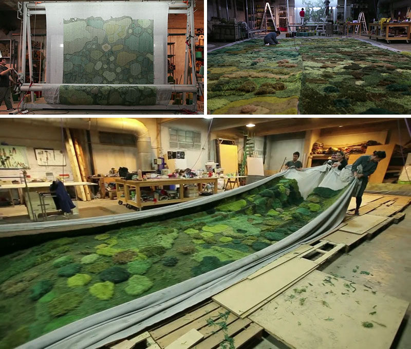 See How A 1550 Square Foot Custom Carpet Is Made