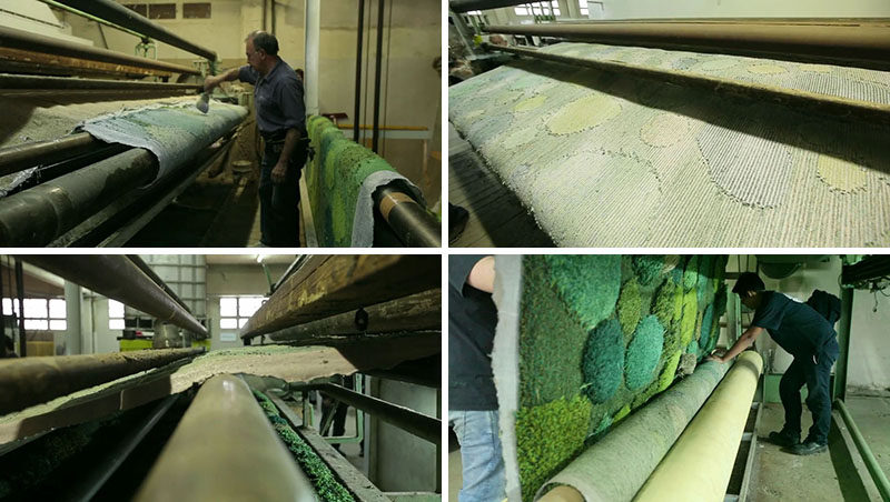 See How A 1550 Square Foot Custom Carpet Is Made