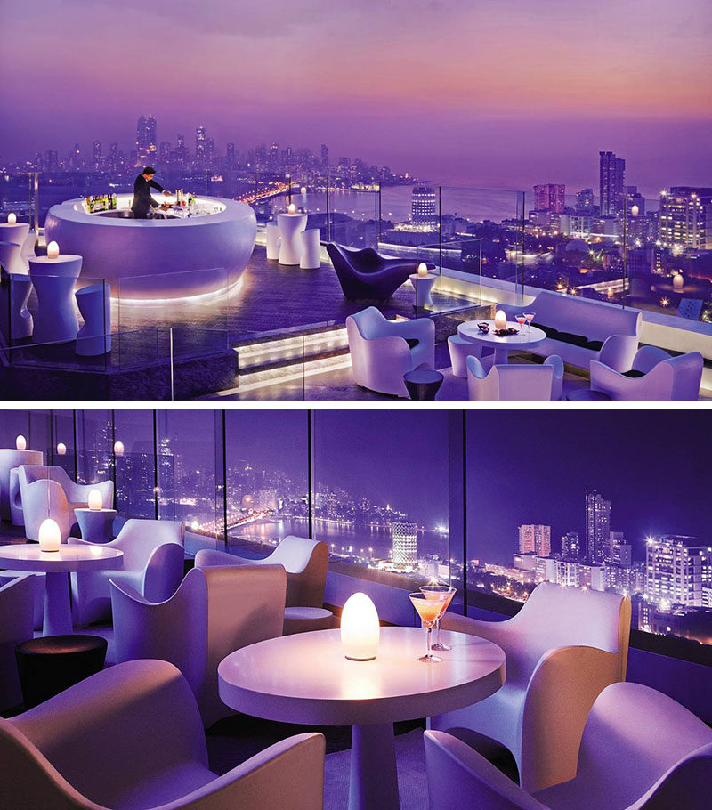 10 Incredible Hotel Rooftops From Around The World // 3. The rooftop bar on the Four Seasons hotel in Mumbai is open year round, even during their famous monsoon season.