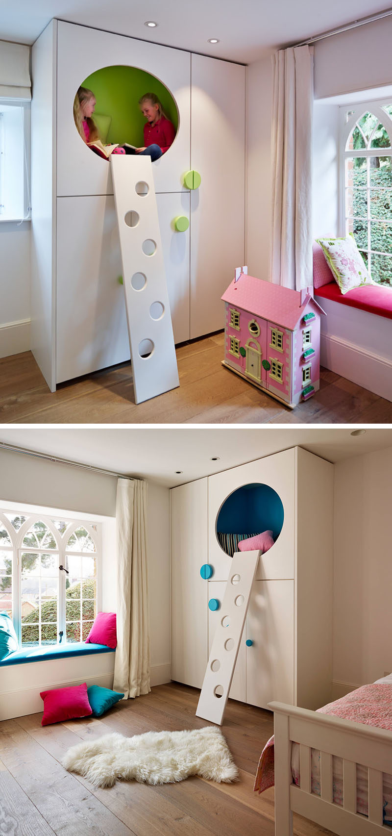 11 Kids Only Hideouts That Even The Biggest Grownups Would Be Jealous Of // These hideouts which are large enough for two, also have closet space.