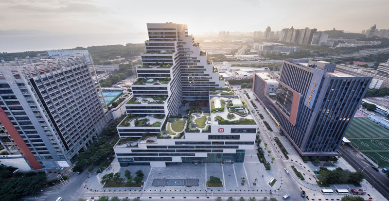 This Building Is Covered In Fully Landscaped Rooftop Terraces