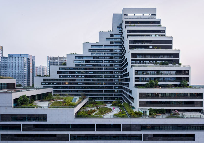 This Building Is Covered In Fully Landscaped Rooftop Terraces