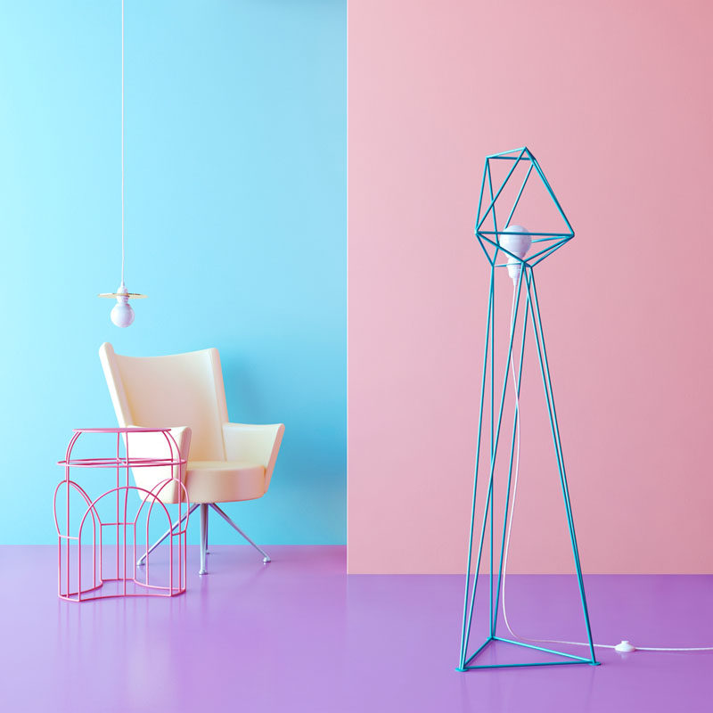 These Floor Lamps Are Perfect For Fans Of Geometric Shapes.