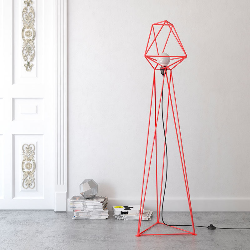 These Floor Lamps Are Perfect For Fans Of Geometric Shapes.