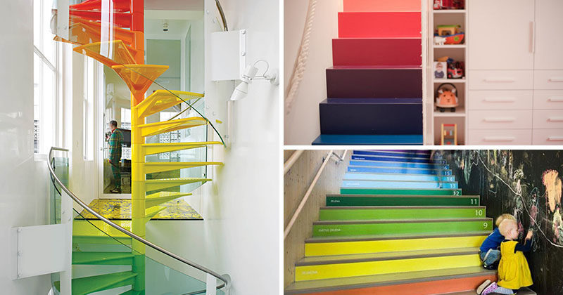 7 Inspiring Examples Of Rainbow Stairs