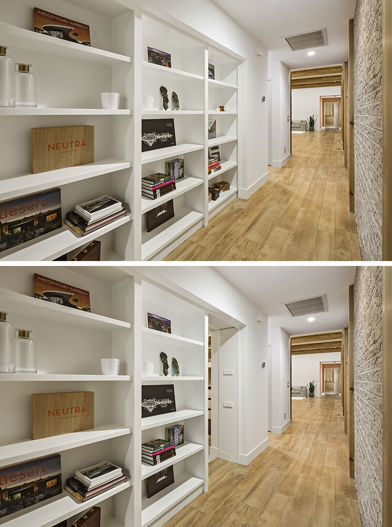 Here's an idea for a secret door, hide it within a built-in bookcase in a hallway. The hidden door leads to a bedroom.