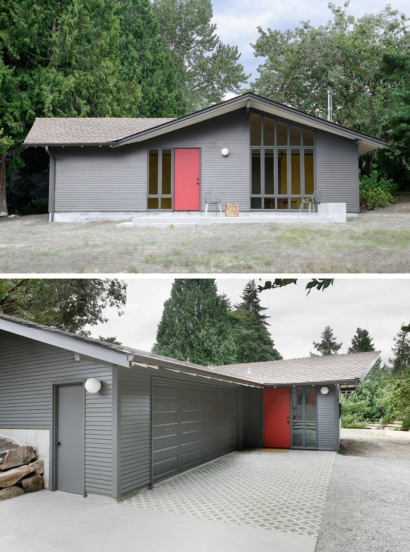 AFTER PHOTOS - What was once a detached stable and garage that had fallen into disuse, has been transformed into a studio space with a kitchen and bedroom.