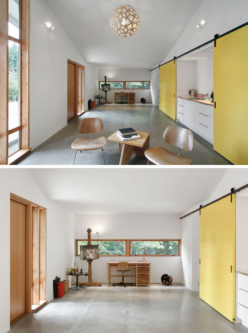 SHED Architecture & Design were given the task by their clients, a painter and digital designer, that had no horses themselves, to enclose and convert the stable into a flexible studio space for working and painting, as well as a guest space for visiting family.