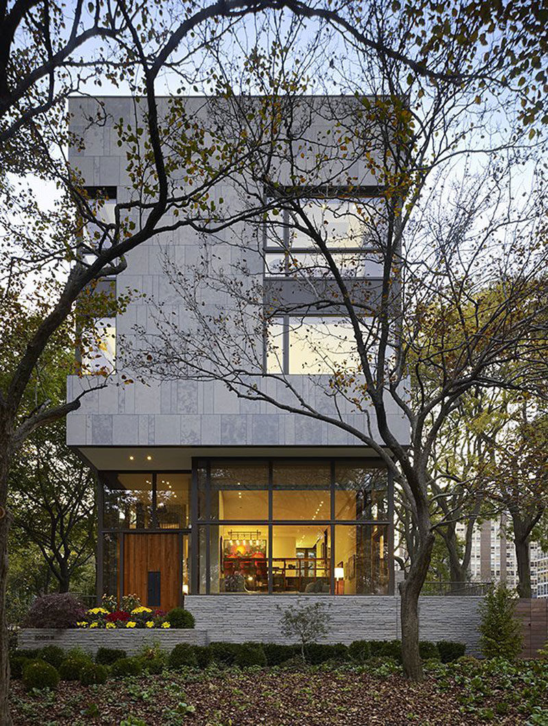 The Lake Shore Drive House in Chicago, Illinois, designed by Wheeler Kearns Architects.