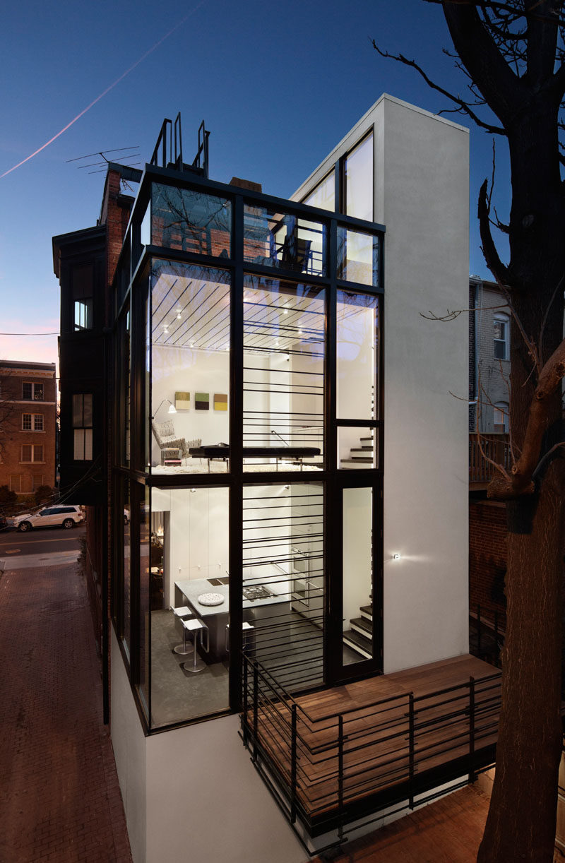 The Barcode House in Washington, D.C., designed by David Jameson Architect.