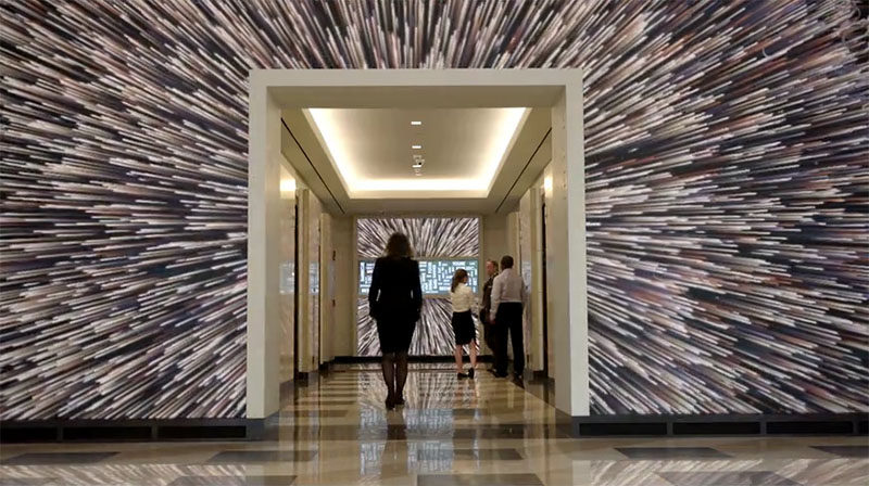 This Motion-Activated Mural Inside Terrell Place In Washington DC, Moves When You Do