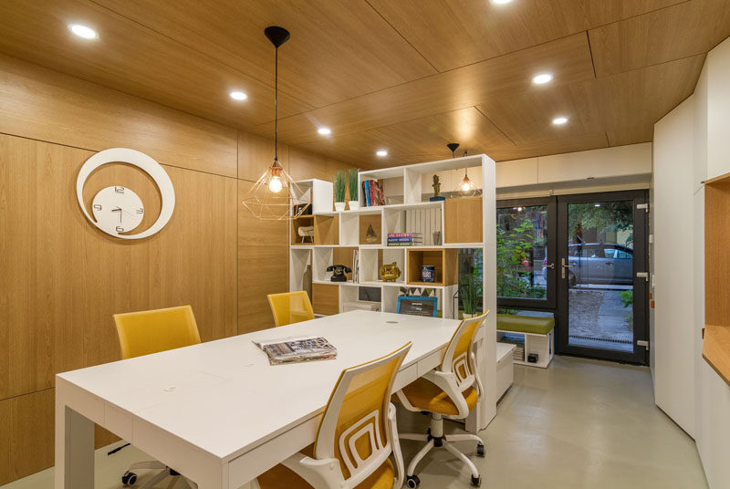 This small office was once an old, run-down garage.