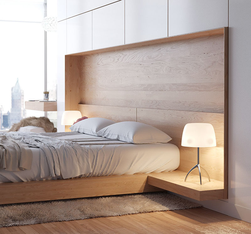 Bedroom Design Idea - Combine Your Bed And Side Table Into One