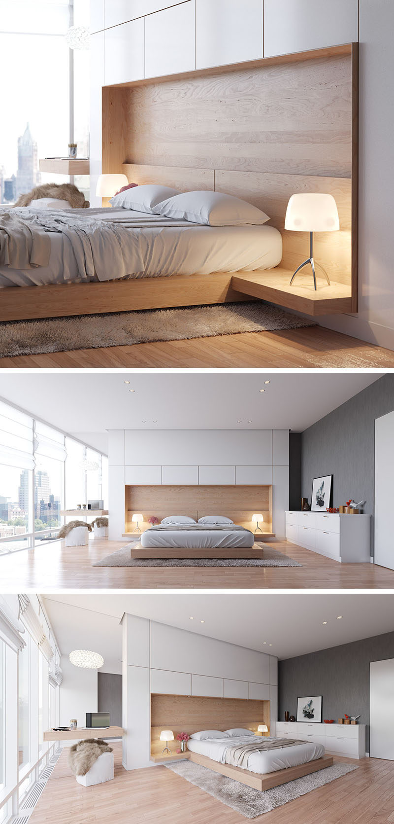 Bedroom Design Idea - Combine Your Bed And Side Table Into One