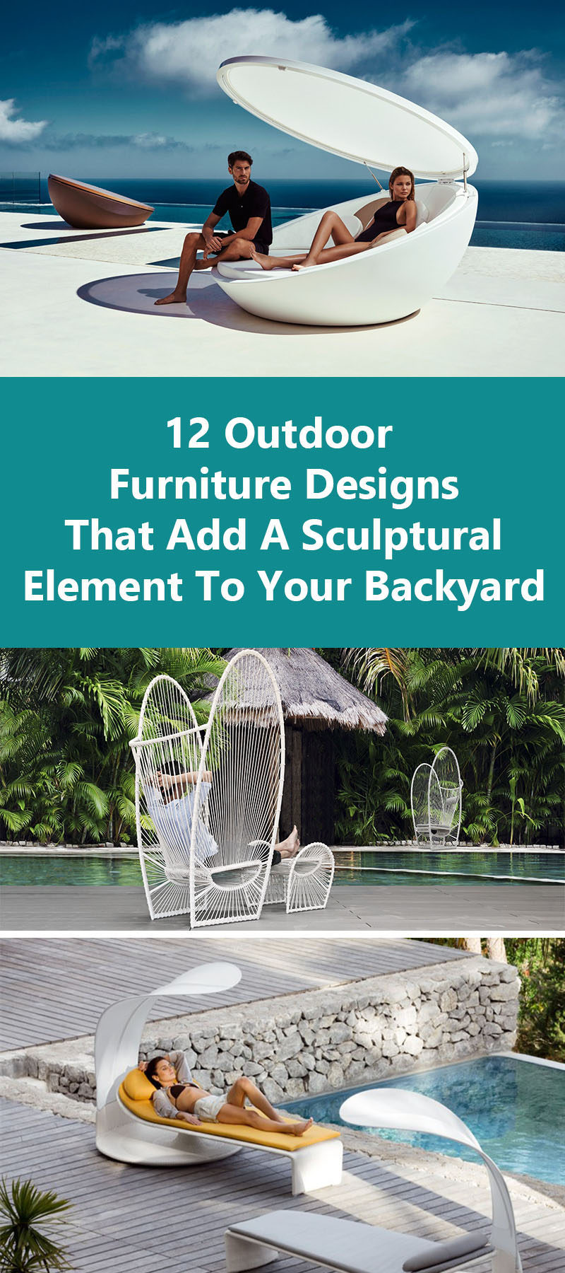 12 Outdoor Furniture Designs That Add A Sculptural Element To Your Backyard //