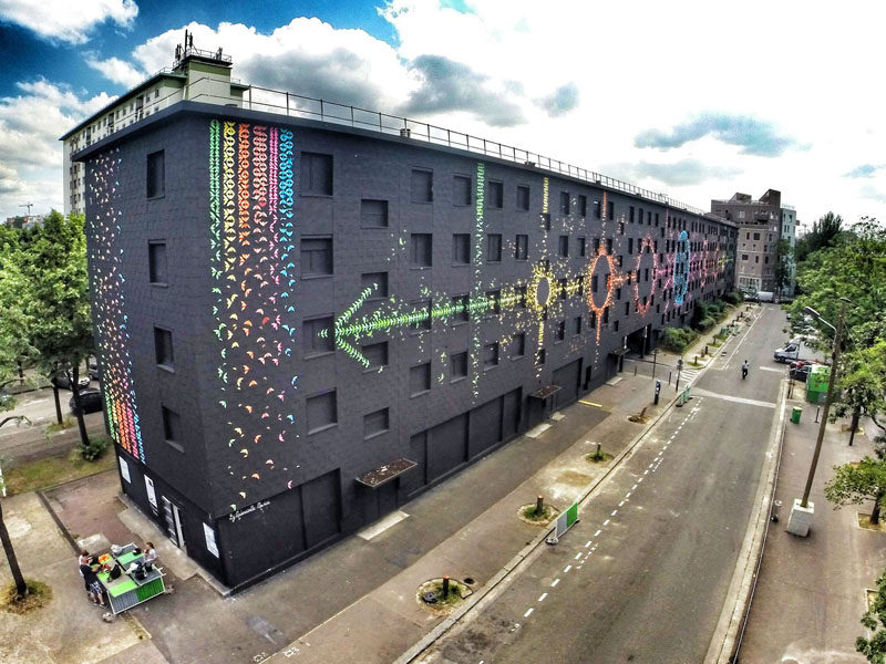 15,000 Origami Birds Have Been Folded To Make The Largest Urban Mural Ever To Be Created In Paris