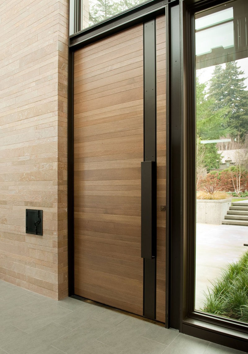 This wood and steel door is from a home in Seattle, Washington.