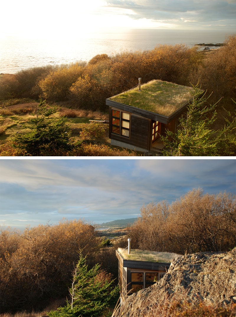 13 Totally Secluded Homes To Escape From The World // Positioned in an isolated part of the San Juan Islands, the Eagle Point cabin, designed by Prentiss Balance Wickline Architects, is secluded and cozy - two of the most important qualities in a remote getaway.