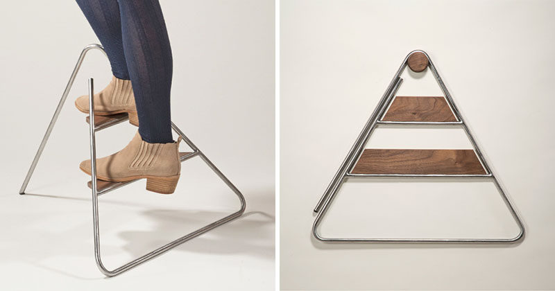 This Stylish Step Ladder Can Do Double Duty As Wall Art