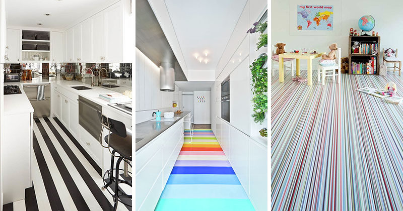 7 Examples Of Striped Floors In Contemporary Homes