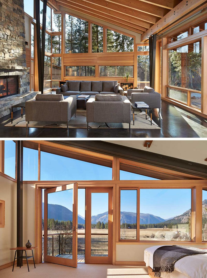 15 Awesome Examples Where Windows Follow The Roofline // The windows of this home have been designed to follow the lines and angles of the roof to maximize the amount of light enjoyed throughout the day.