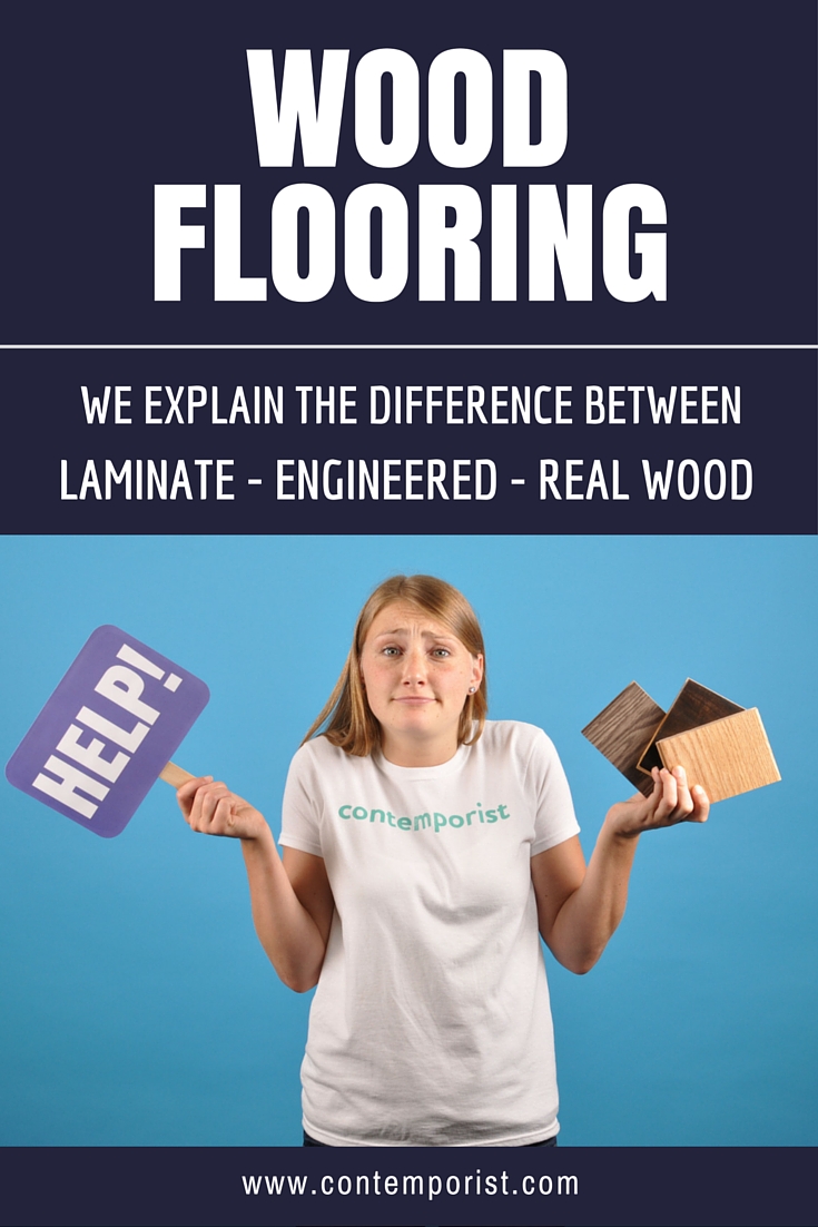 What's the difference between wood flooring? We explain the differences between laminate flooring, engineered hardwood flooring and real wood flooring.