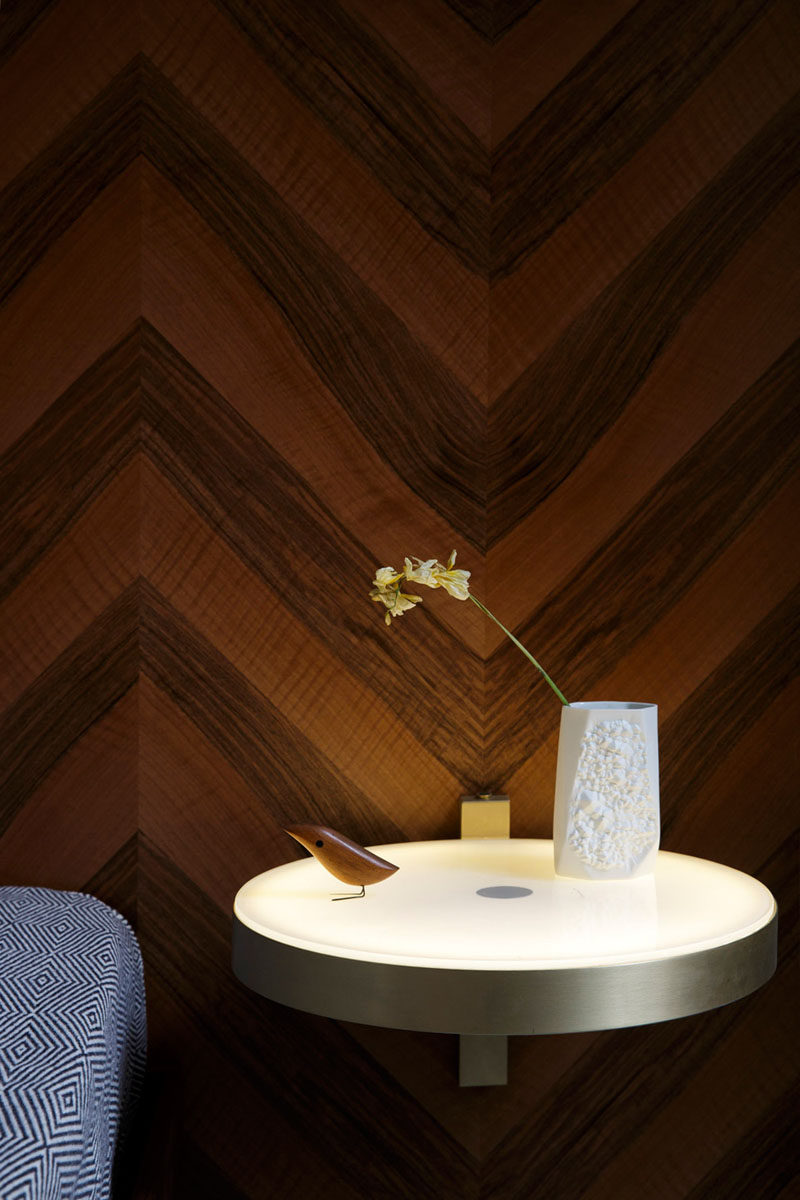 The Surface Of This Bedside Table Is Also A Light