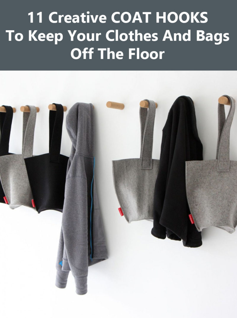 11 Creative Coat Hooks To Keep Your Clothes And Bags Off The Floor