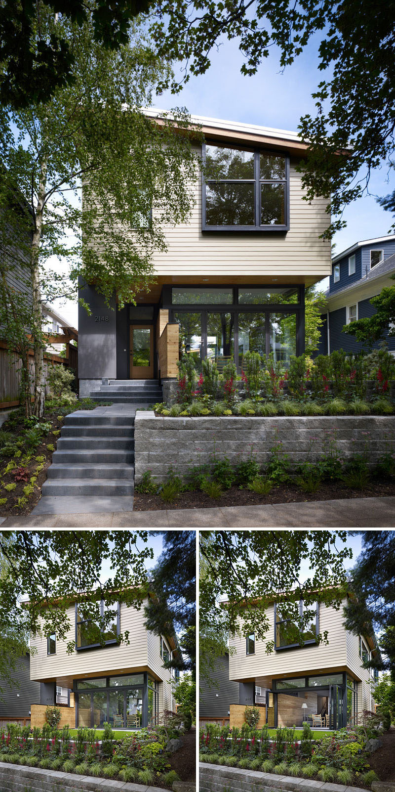 Principal architect Rik Adams, together with project team Rick Mohler and Rick Ghillino, designed this contemporary home located in Seattle's Queen Anne neighborhood, for a family that needed more space.