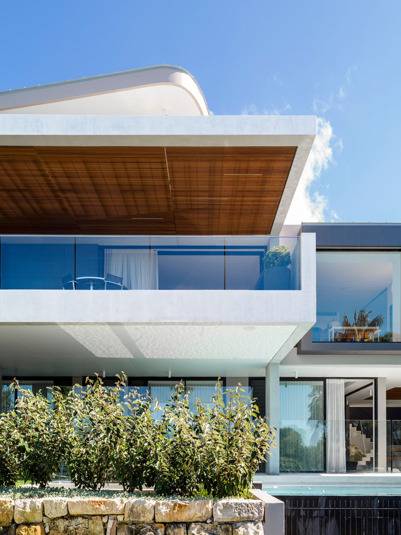 Set above a beach and adjacent to a nature reserve, is this three level home designed by Corben Architects.