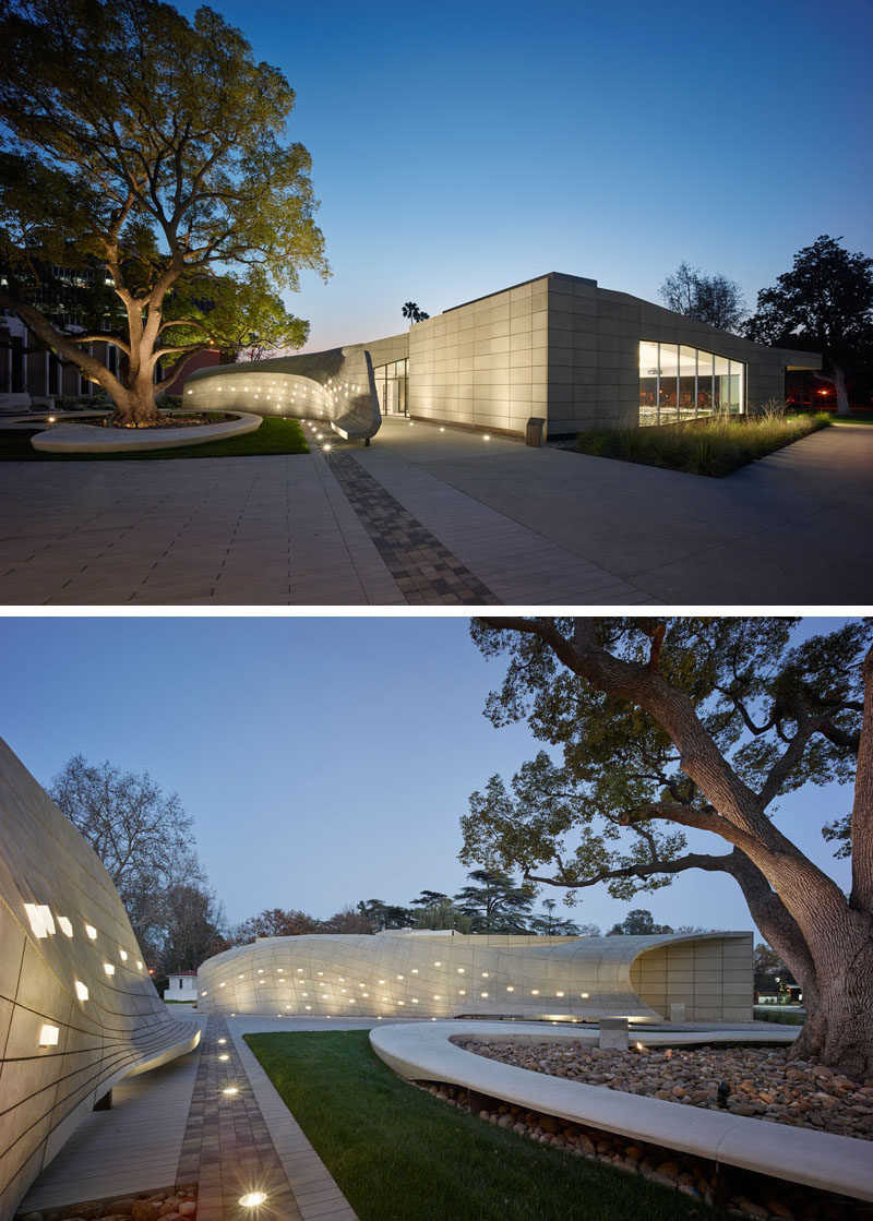 Belzberg Architects Have Designed A Serene Outdoor Sanctuary With Sculptural Concrete Seating