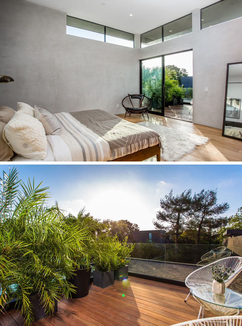In this master bathroom, there's a private balcony for relaxing in the sun.