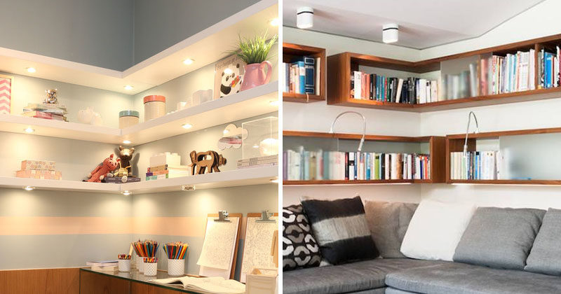 6 Design Ideas For Adding Corner Shelves To Your Home