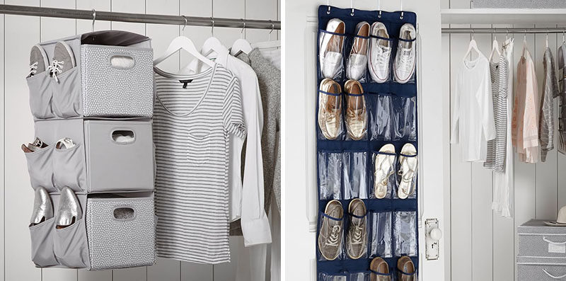 DORM ROOM Design Ideas And Must-Have Essentials // Make use of your closet space with organizers.