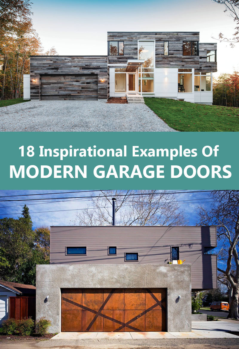 18 Inspirational Examples of Modern Garage Doors