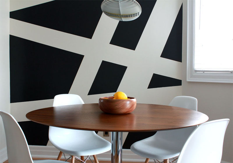 Wall Decor Idea - Create a Modern Mural Using Painters Tape