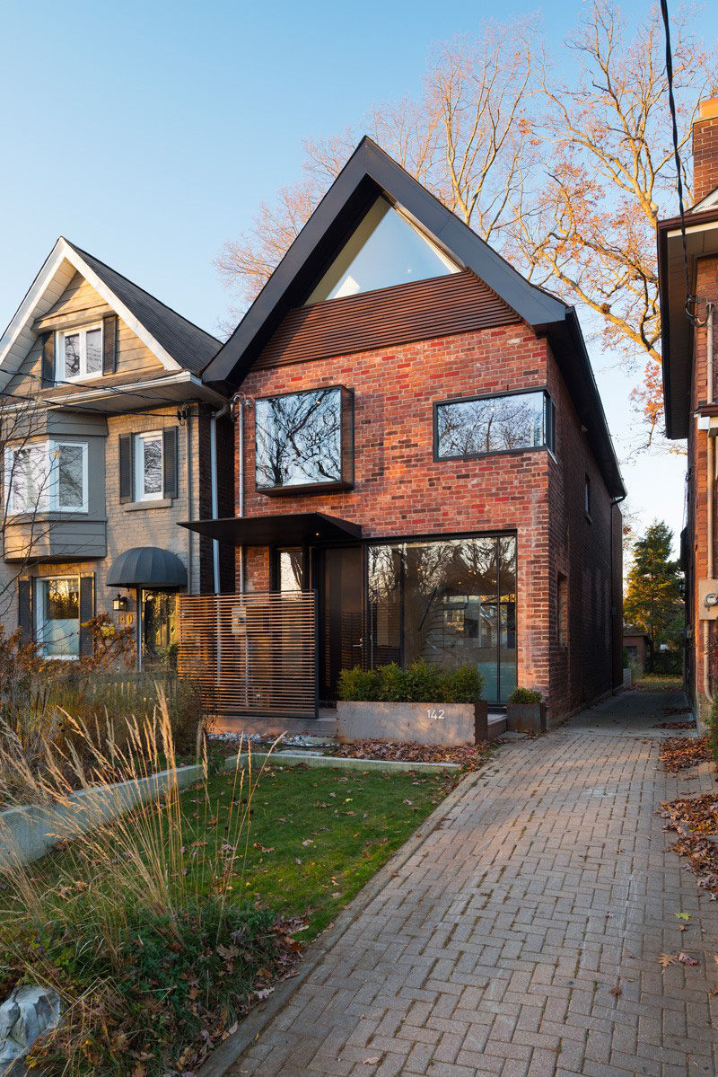 This early 1930s house in Toronto, Canada, received a contemporary redesign.