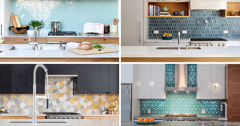 9 Inspirational Pictures Of Kitchens With Geometric Tiles